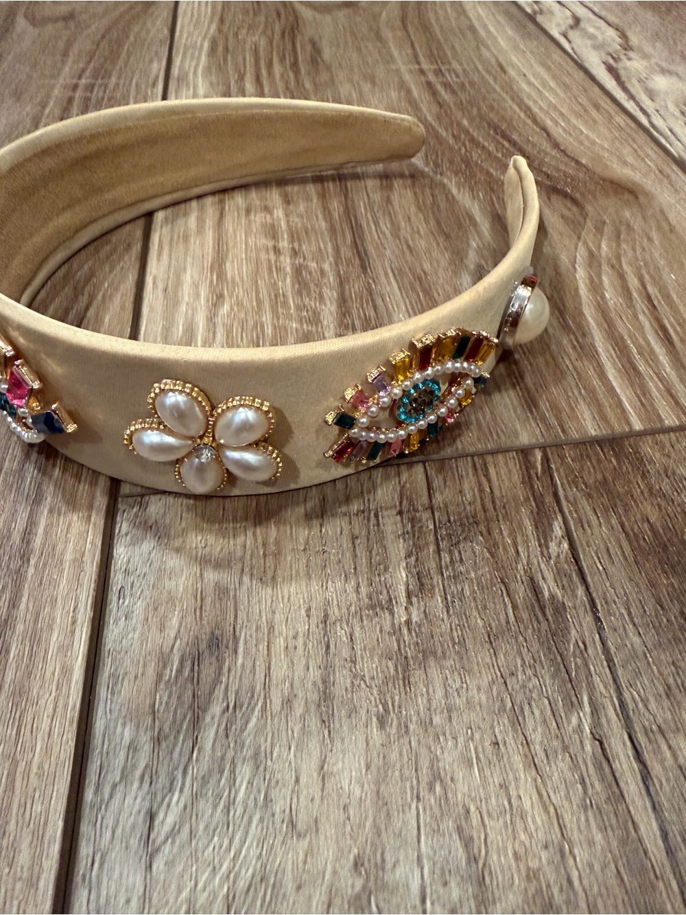 NWOT MOOSG Lulu Embellished Evil Eye Headband - Picture 3 of 8